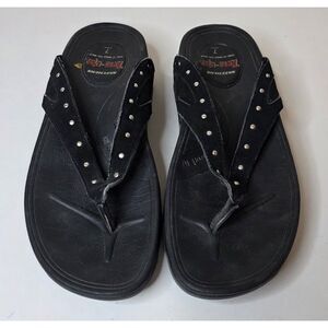 Skechers Tone-Ups  Studded Thong Sandals Size 7